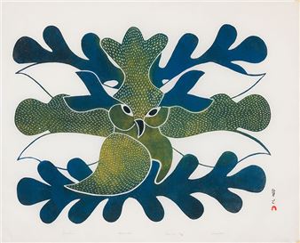 Blue Owl - Kenojuak Ashevak