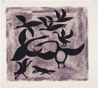 Geese Frightened by a Fox - Kenojuak Ashevak