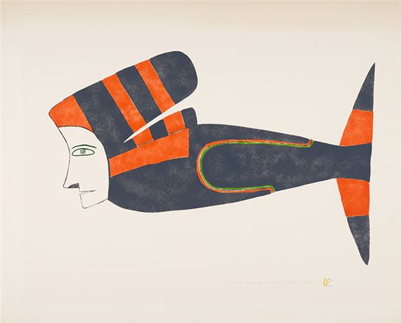 Fish Woman by Jessie Oonark, dated 1979