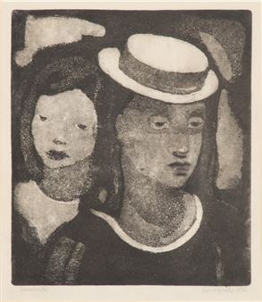 Portrait of two women - Aino Bach