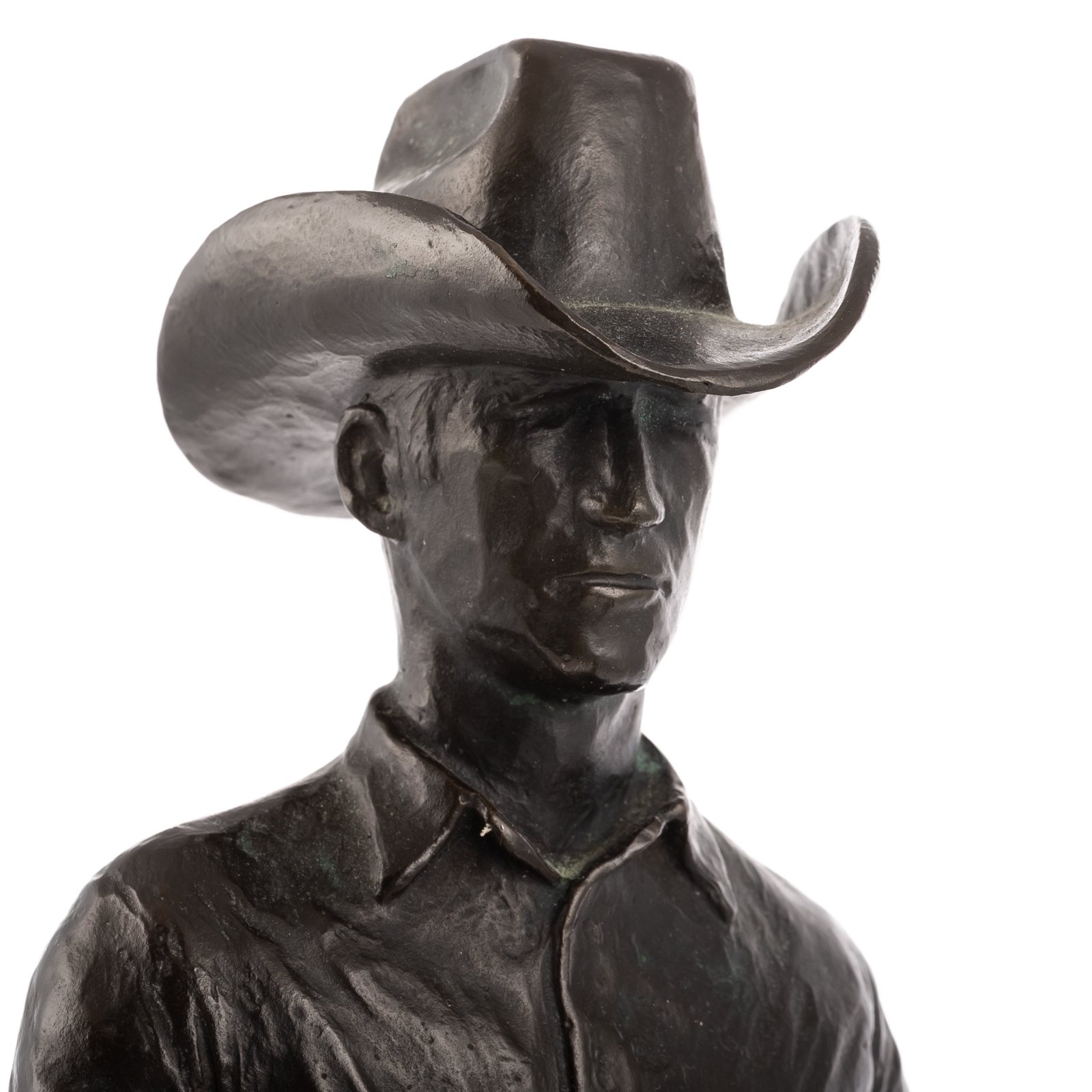 Artwork by Earl Wesley Bascom, Poco Bueno, Made of bronze