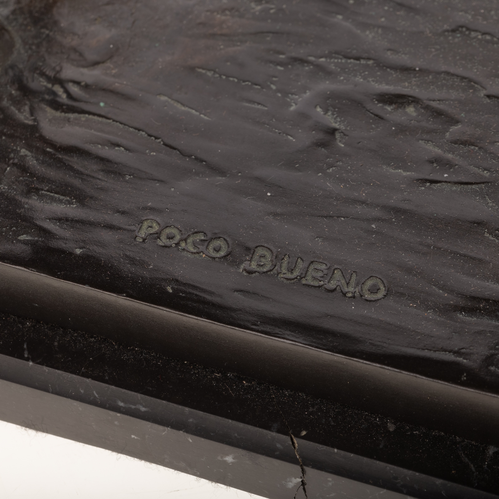 Artwork by Earl Wesley Bascom, Poco Bueno, Made of bronze