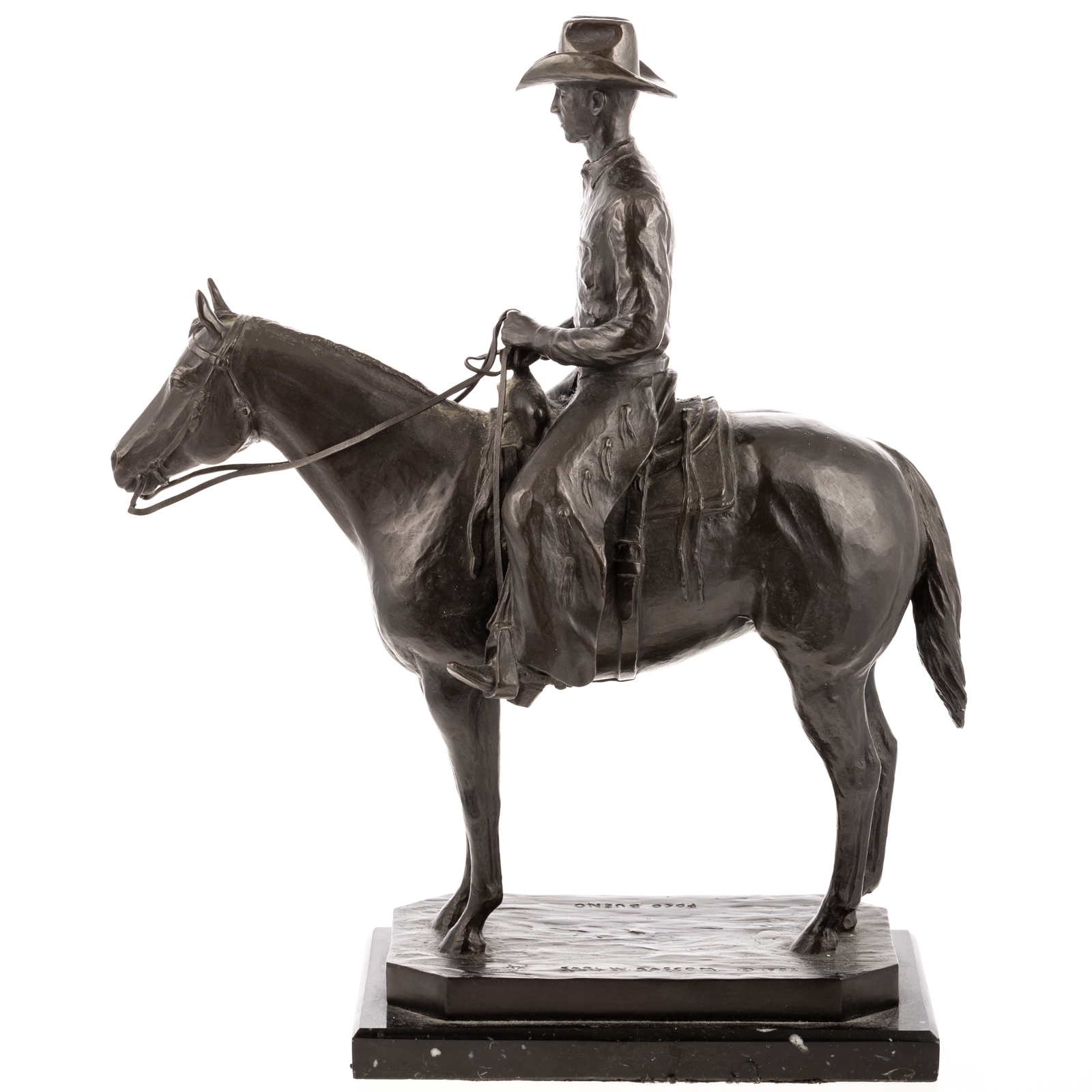 Artwork by Earl Wesley Bascom, Poco Bueno, Made of bronze