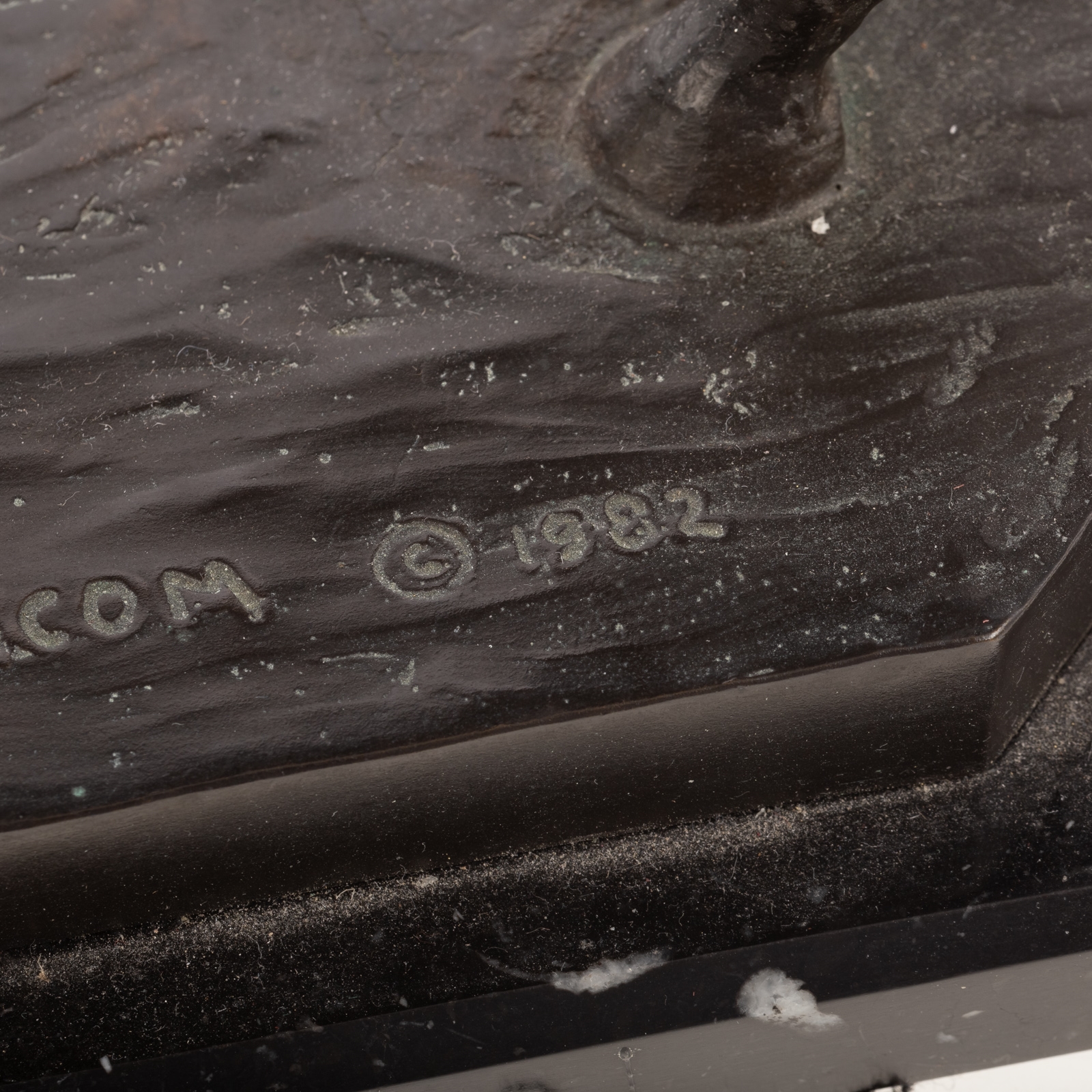 Artwork by Earl Wesley Bascom, Poco Bueno, Made of bronze