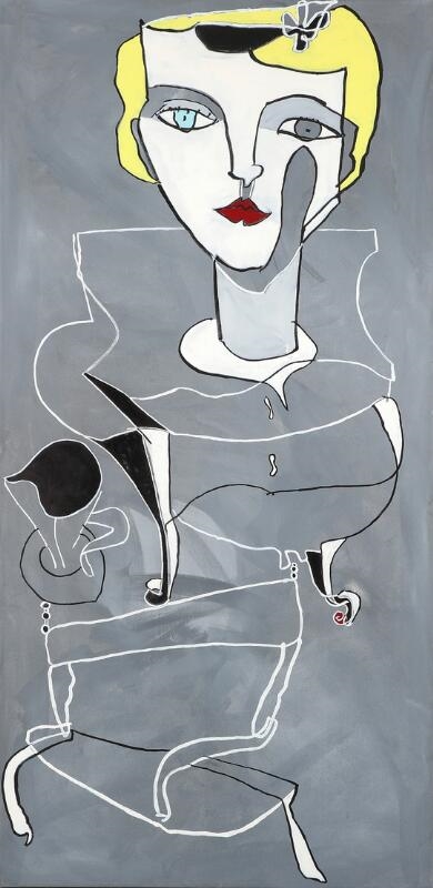 Artwork by Bentemarie Kjeldbaek, Untitled, Made of Oil on canvas