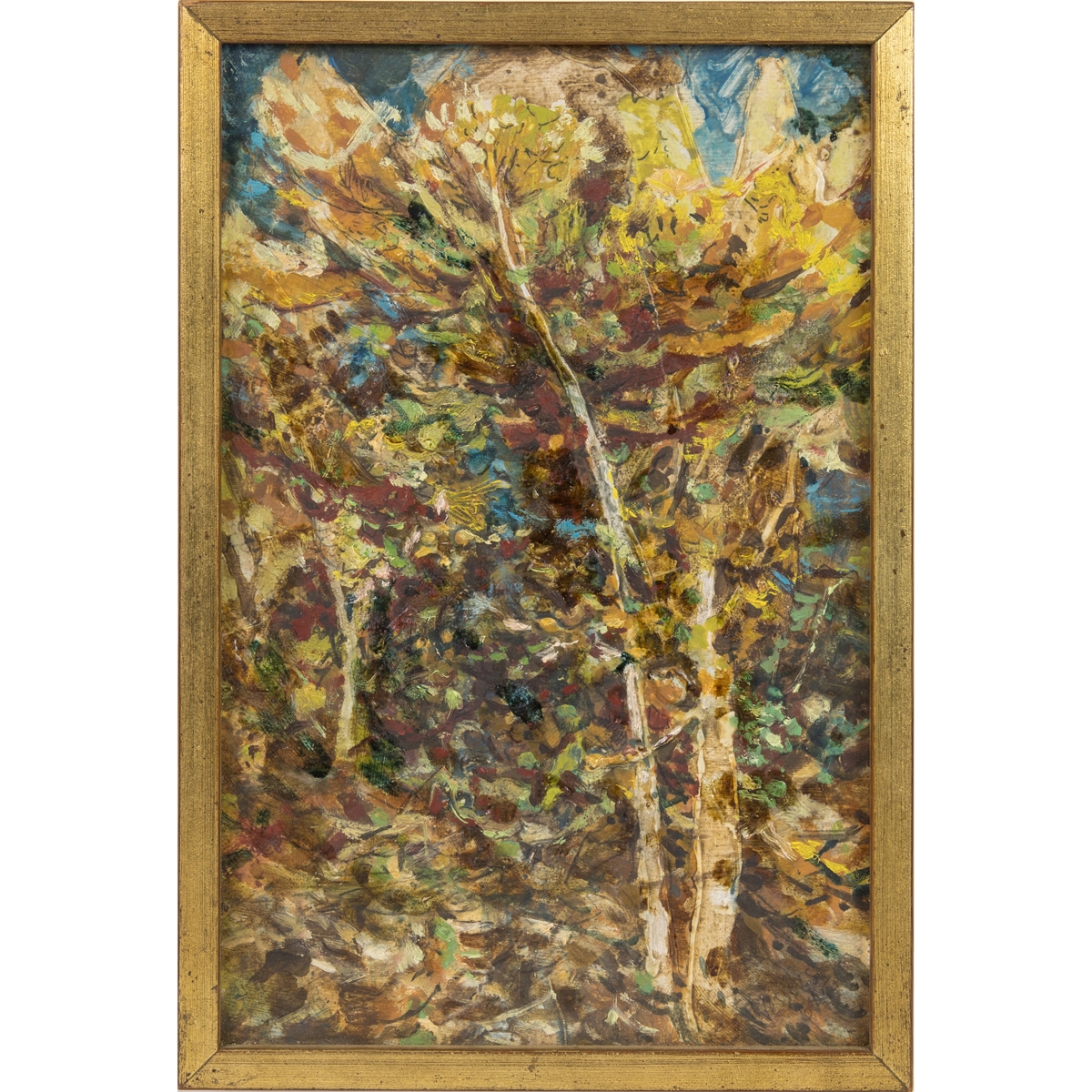 Artwork by Glenn Anthony Wessels, Alpine Alders,, Made of acrylic and oil on board