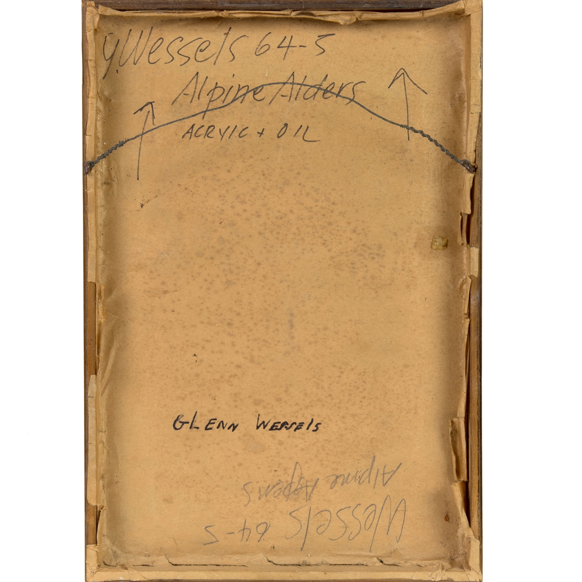 Artwork by Glenn Anthony Wessels, Alpine Alders,, Made of acrylic and oil on board