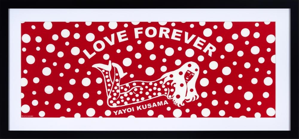 Artwork by Yayoi Kusama, Love Forever (Red), Made of silkscreen print