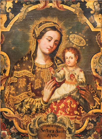 Saint Anne, 1742 by South American School, 18th Century