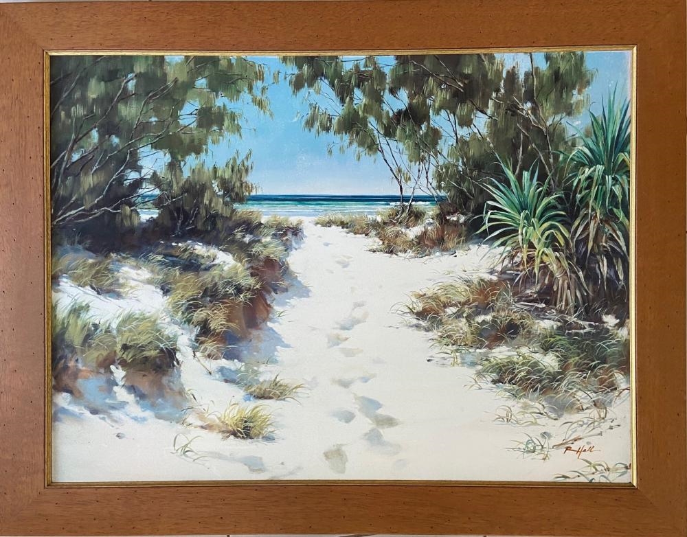 R. Hall | R. HALL BEACH PATH LIMITED EDITION 42/50 SIGNED GICLEE ...