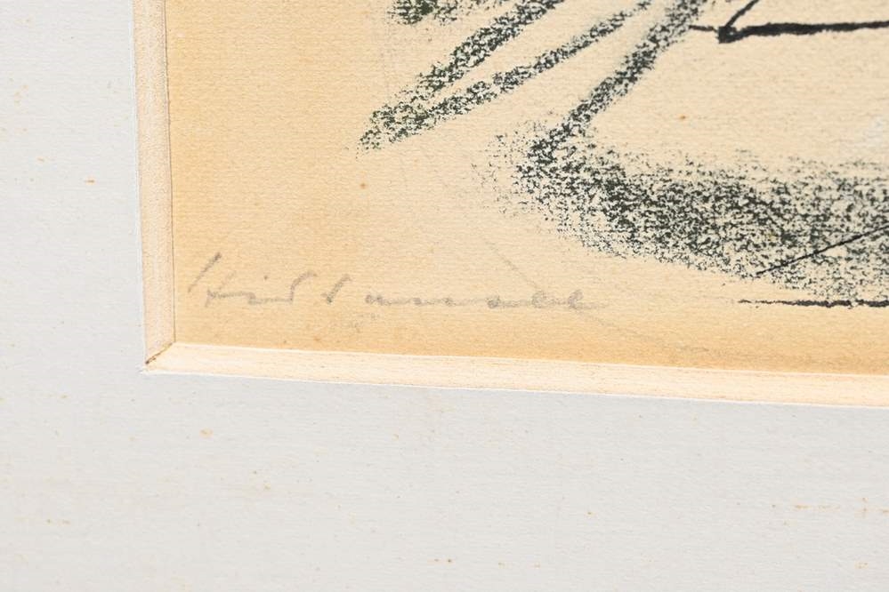 Artwork by Hans Martin Ruwoldt, Ruwoldt, Made of charcoal drawing