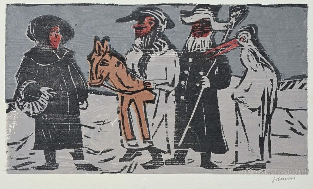 Artwork by Willem Grimm, Grimm, Made of colour woodcut