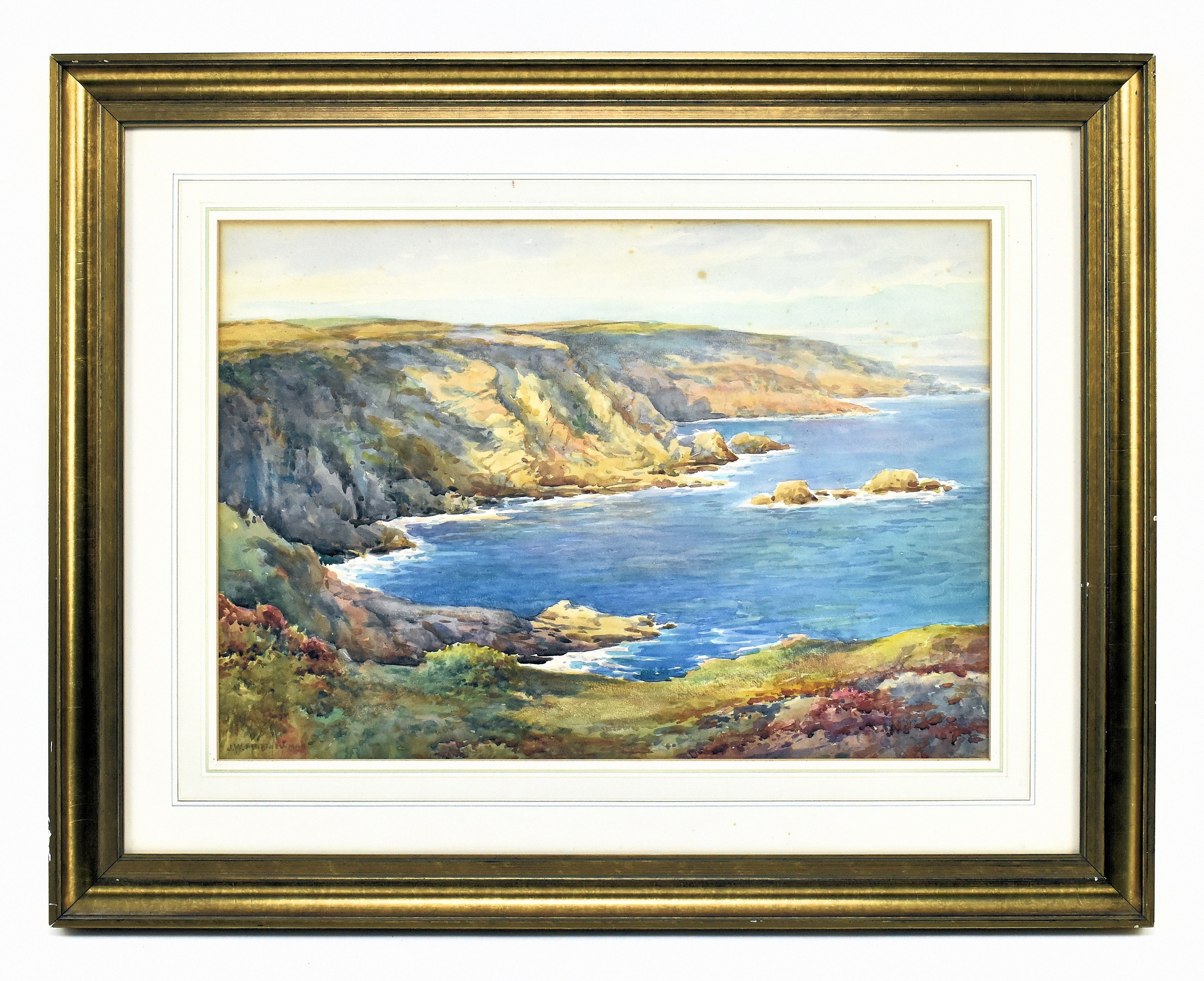 Artwork by John W Mathewman, - Two early 20th century watercolour on paper landscape paintings, Made of watercolour on paper