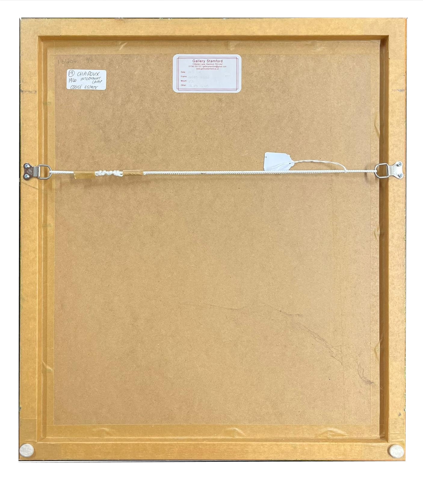 Artwork by Siegfried Charoux, FIGURE INTERNMENT CAMP, Made of ink on paper sketch drawing