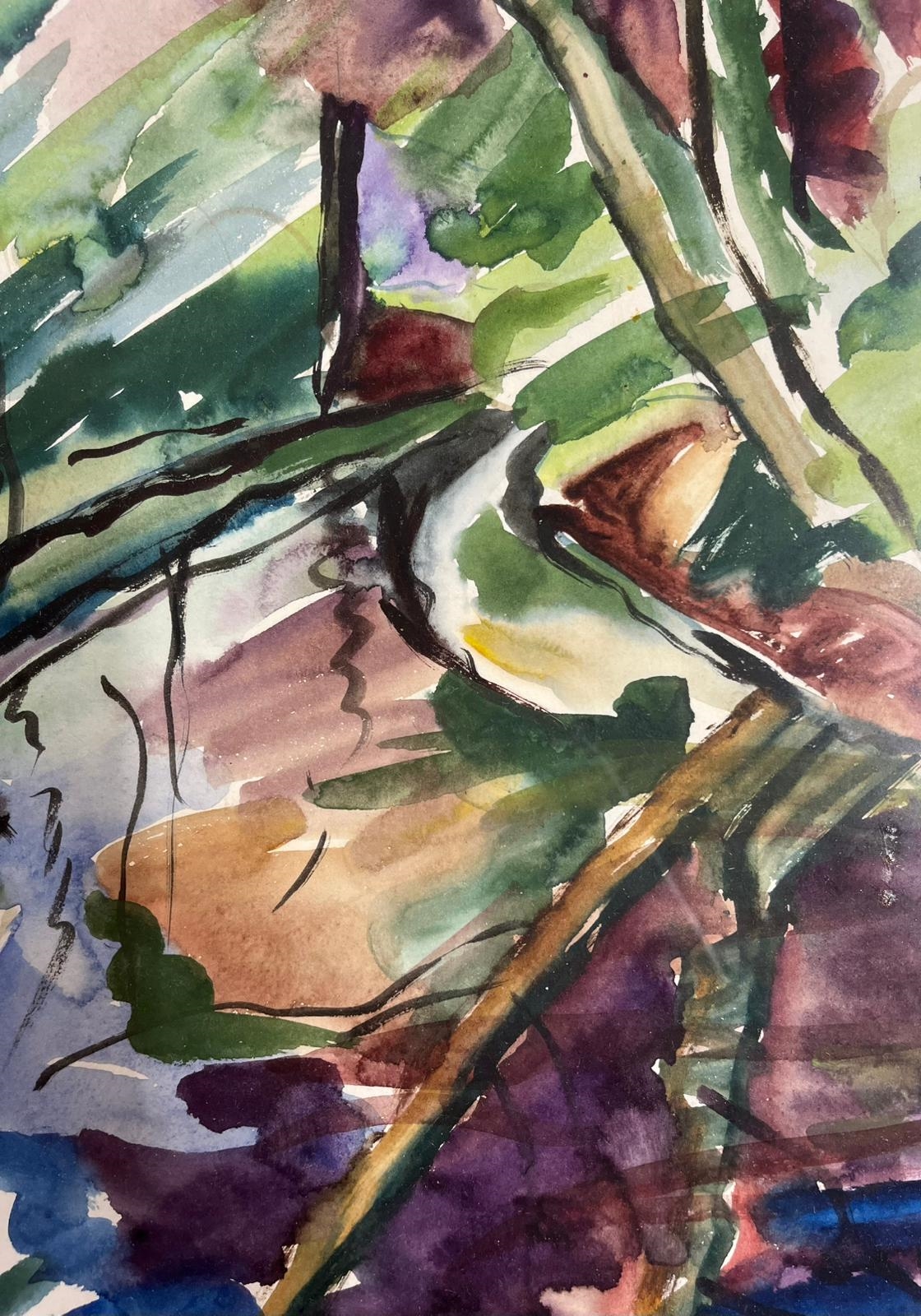 Artwork by Siegfried Charoux, – Untitled Creek Scene in Cornwall, Made of watercolour & gouache on paper