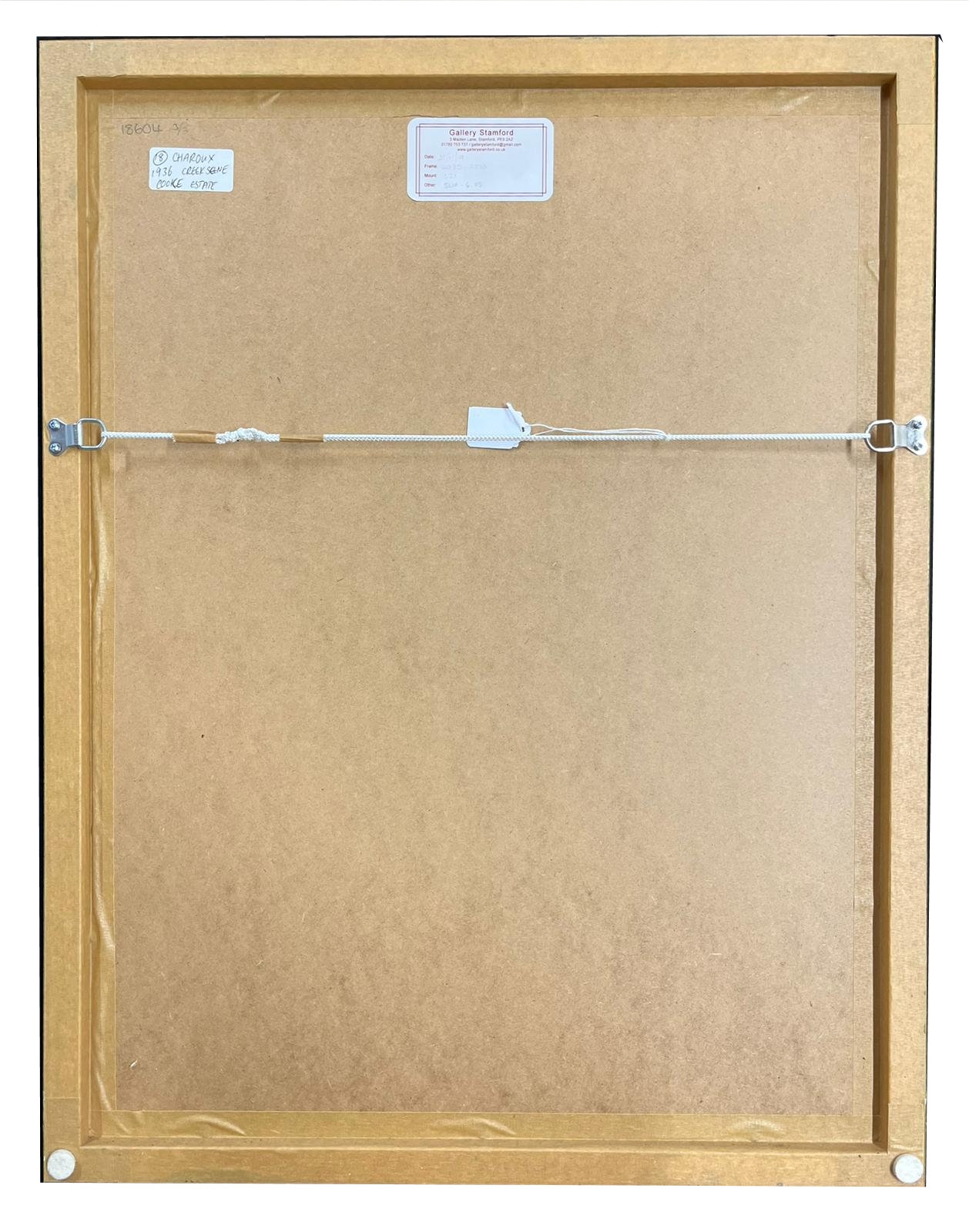 Artwork by Siegfried Charoux, – Untitled Creek Scene in Cornwall, Made of watercolour & gouache on paper