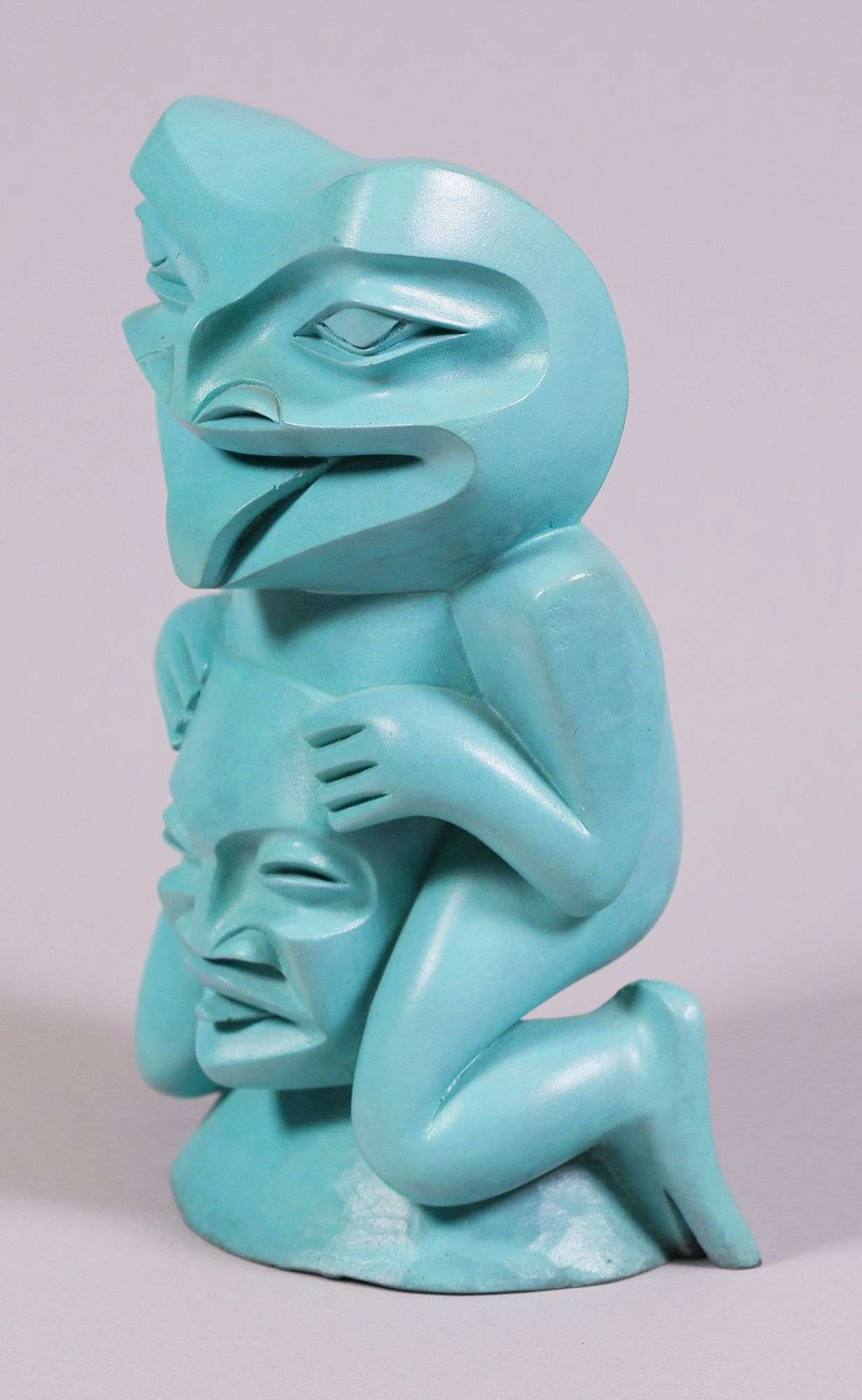 Artwork by Dempsey Bob, FROG TOTEM; 2000, Made of bronze