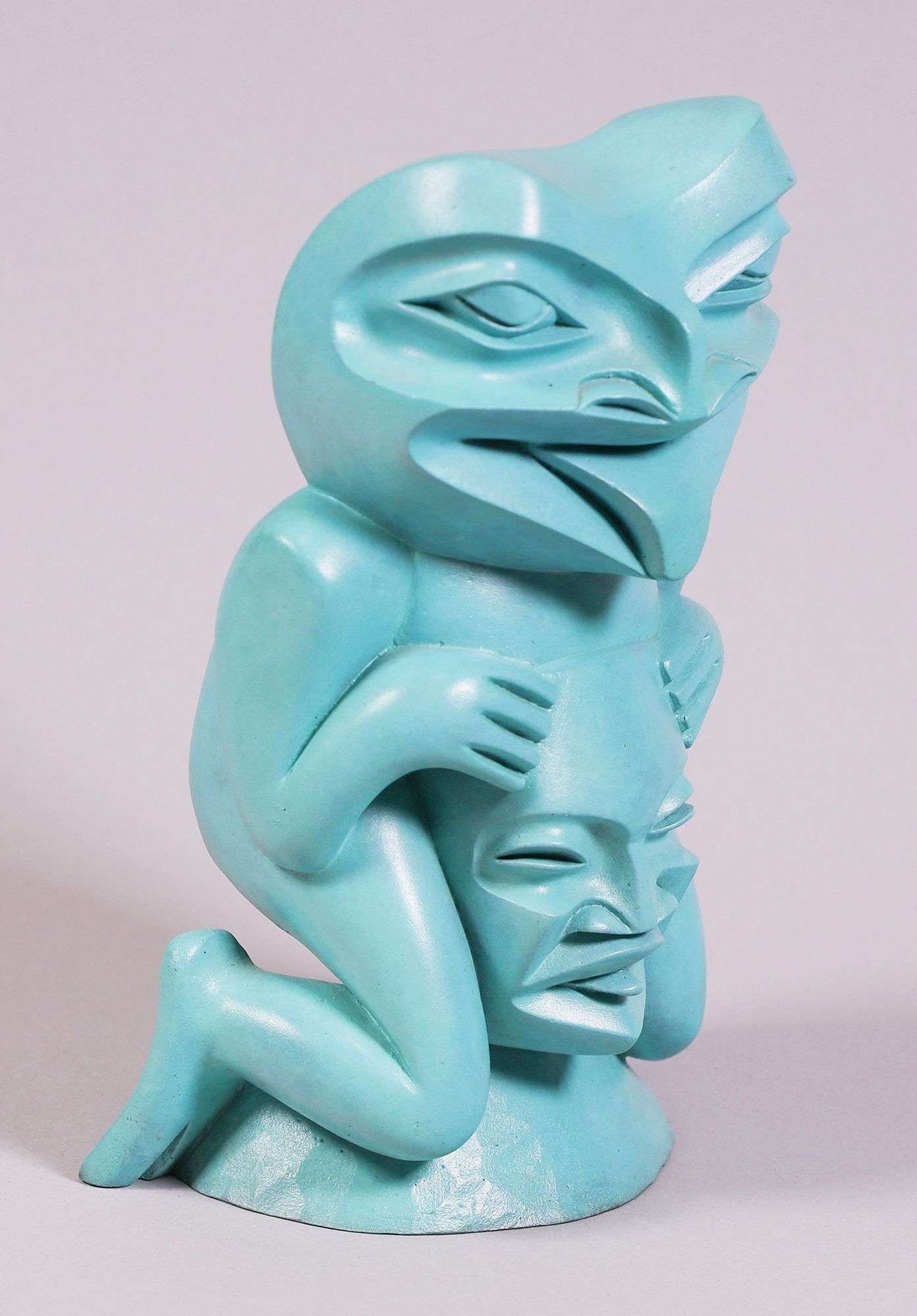 Artwork by Dempsey Bob, FROG TOTEM; 2000, Made of bronze