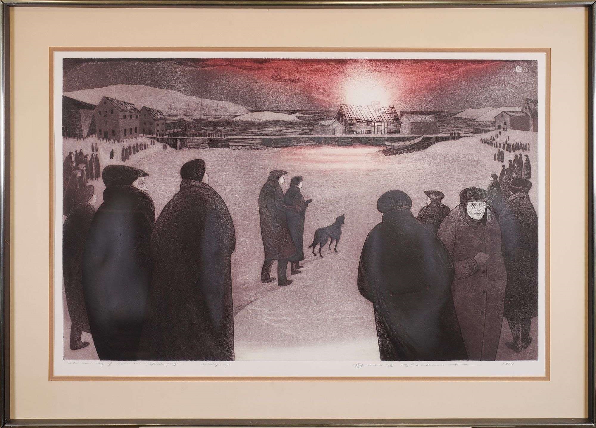 David Blackwood | THE BURNING OF WILLIAM FIFIELD'S FORGE; 1974 (1974 ...