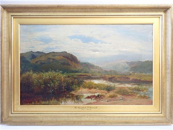 Paul Ellis - oil on canvas The Mawddach Nr Barmouth  x c by Paul H. Ellis