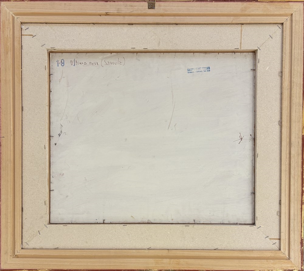 Artwork by Carlo Musso, ULTIMA NEVE, Made of oil on board