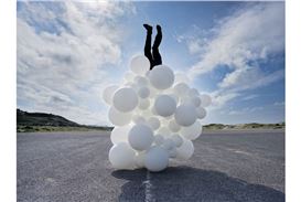 Charles Pétillon Redefines Reality with Balloons and Imperfect Architecture at Danysz Gallery