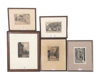 Vijf tekeningen - Marinus Pieter Reus