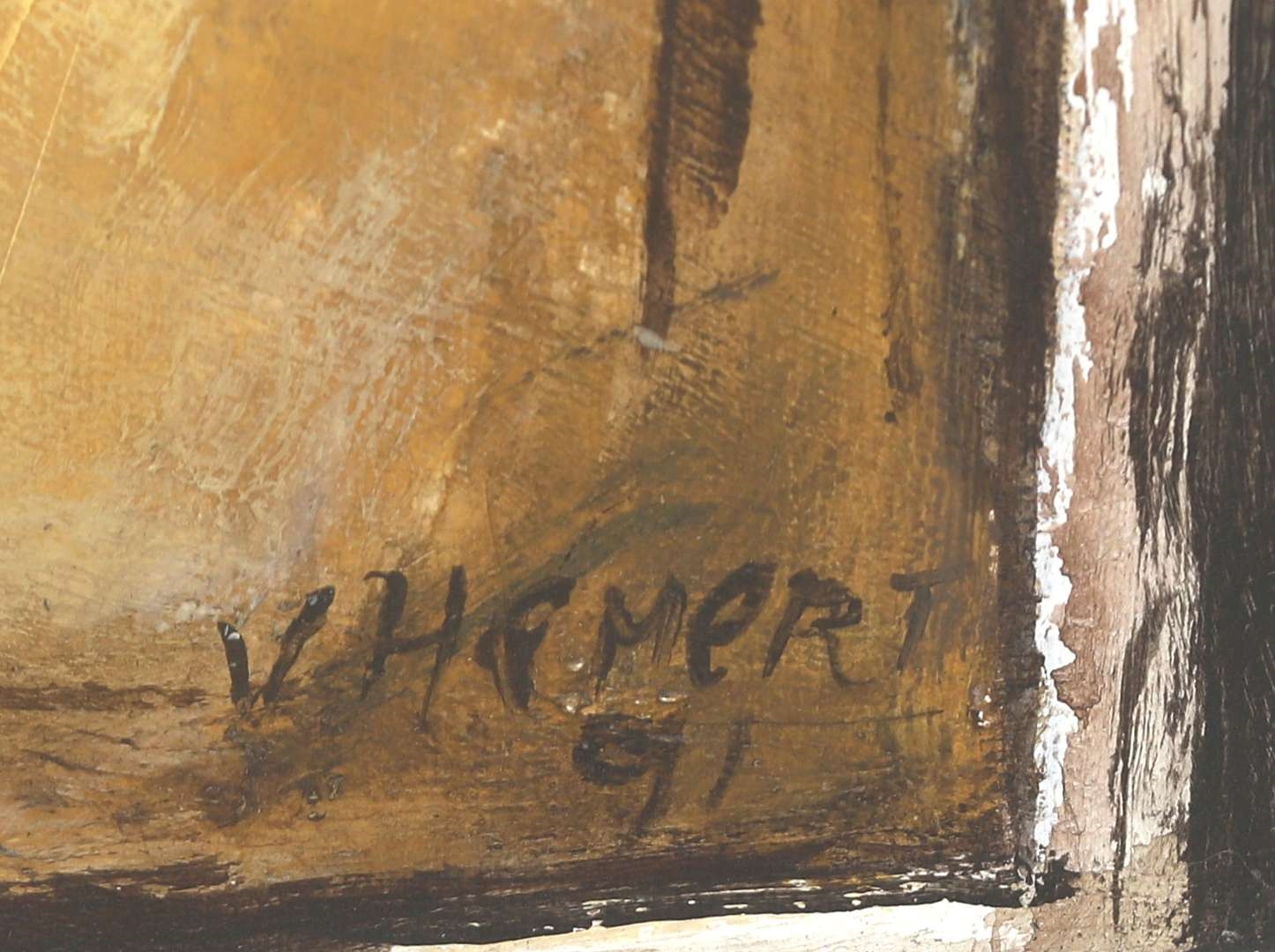 Artwork by Evert van Hemert, Compositie met naakte dame op paard