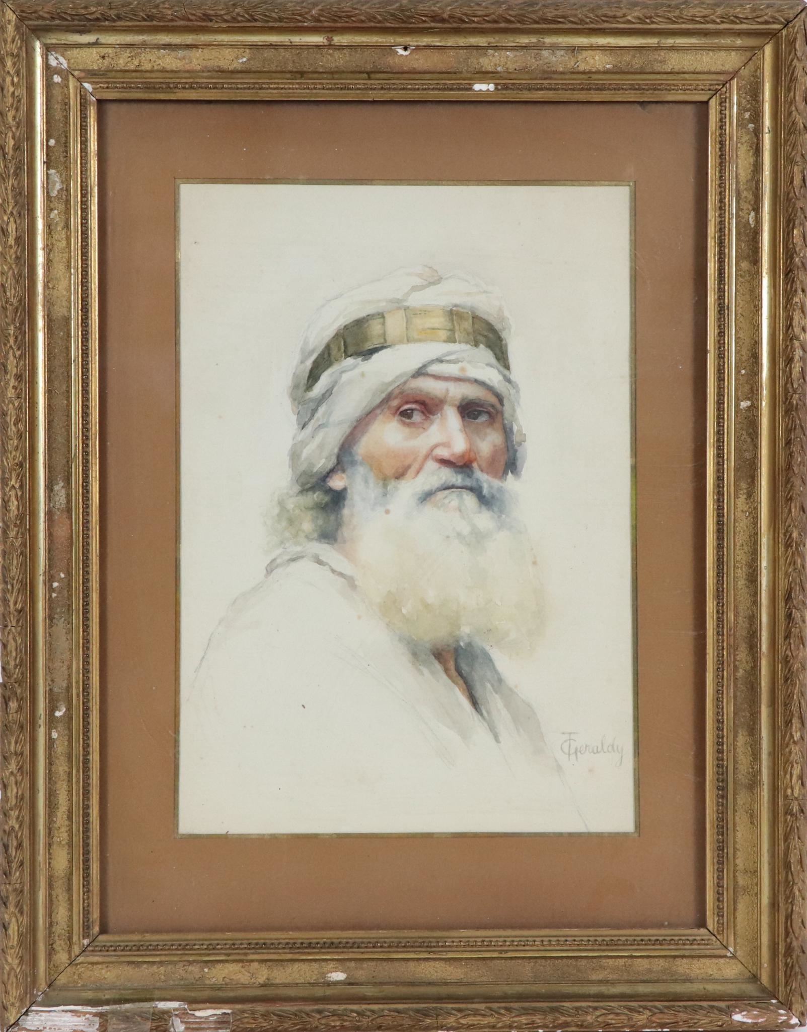 Artwork by Marie Thèrese Geraldy, 31 x 21. 5 cm à vue, Made of watercolor