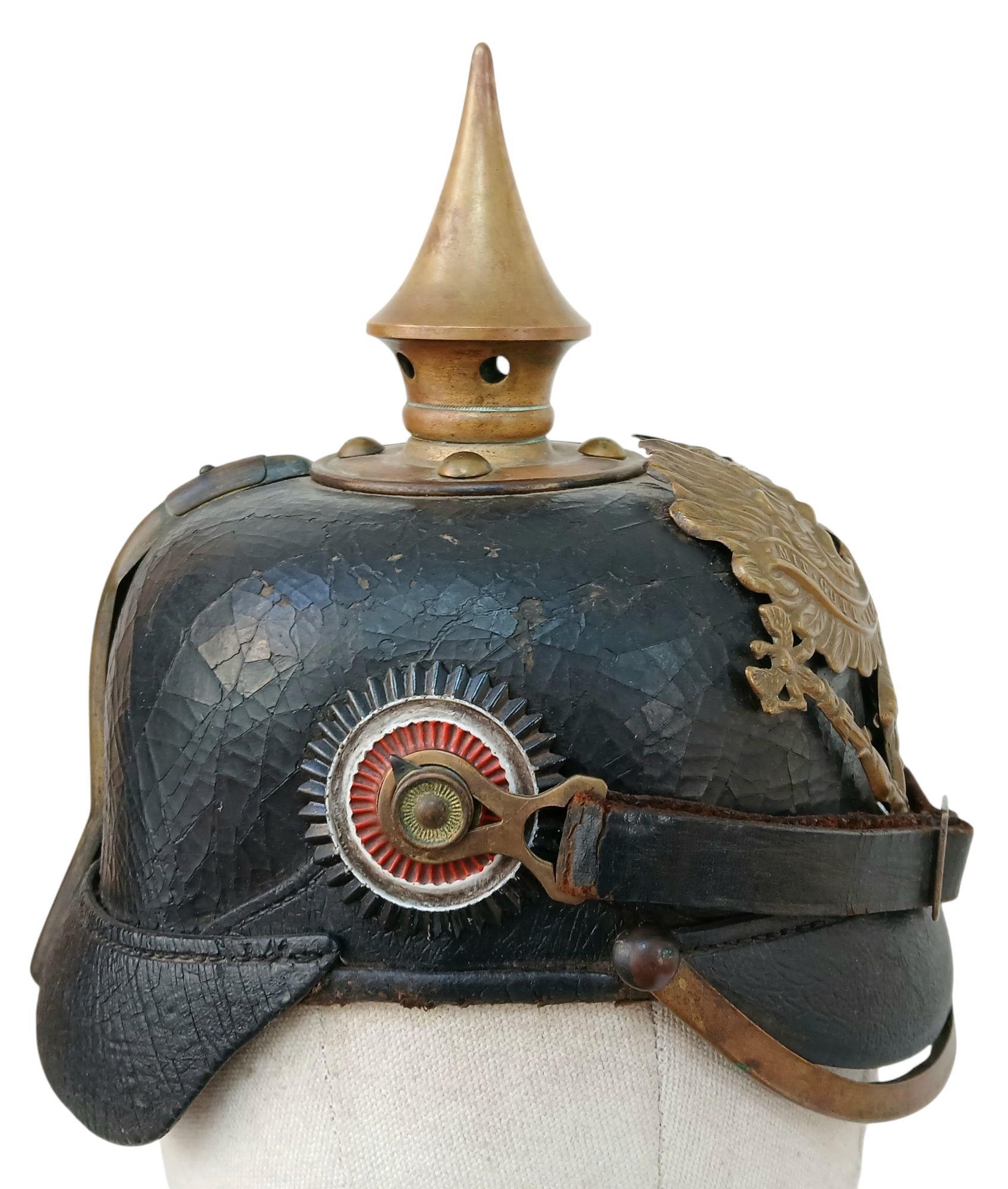 Carl Fischer | A 1891 Pattern Prussian Pickelhaube. With Wappen plate ...