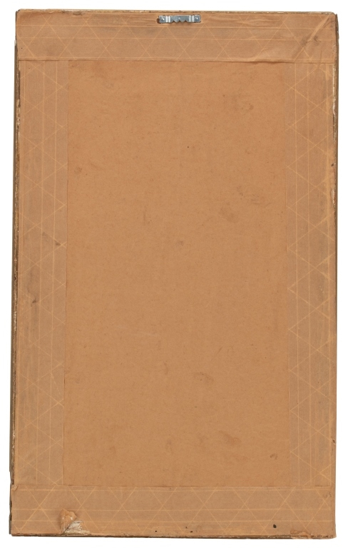 Artwork by Gerard Edward Lehner, Woman with a small bird on her shoulder, Made of etching, paper, wood, glass