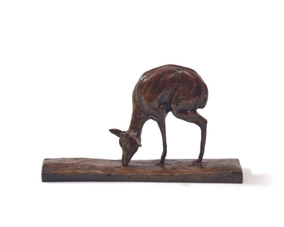 Guido Righetti | Pygmy gazelle with head down | MutualArt