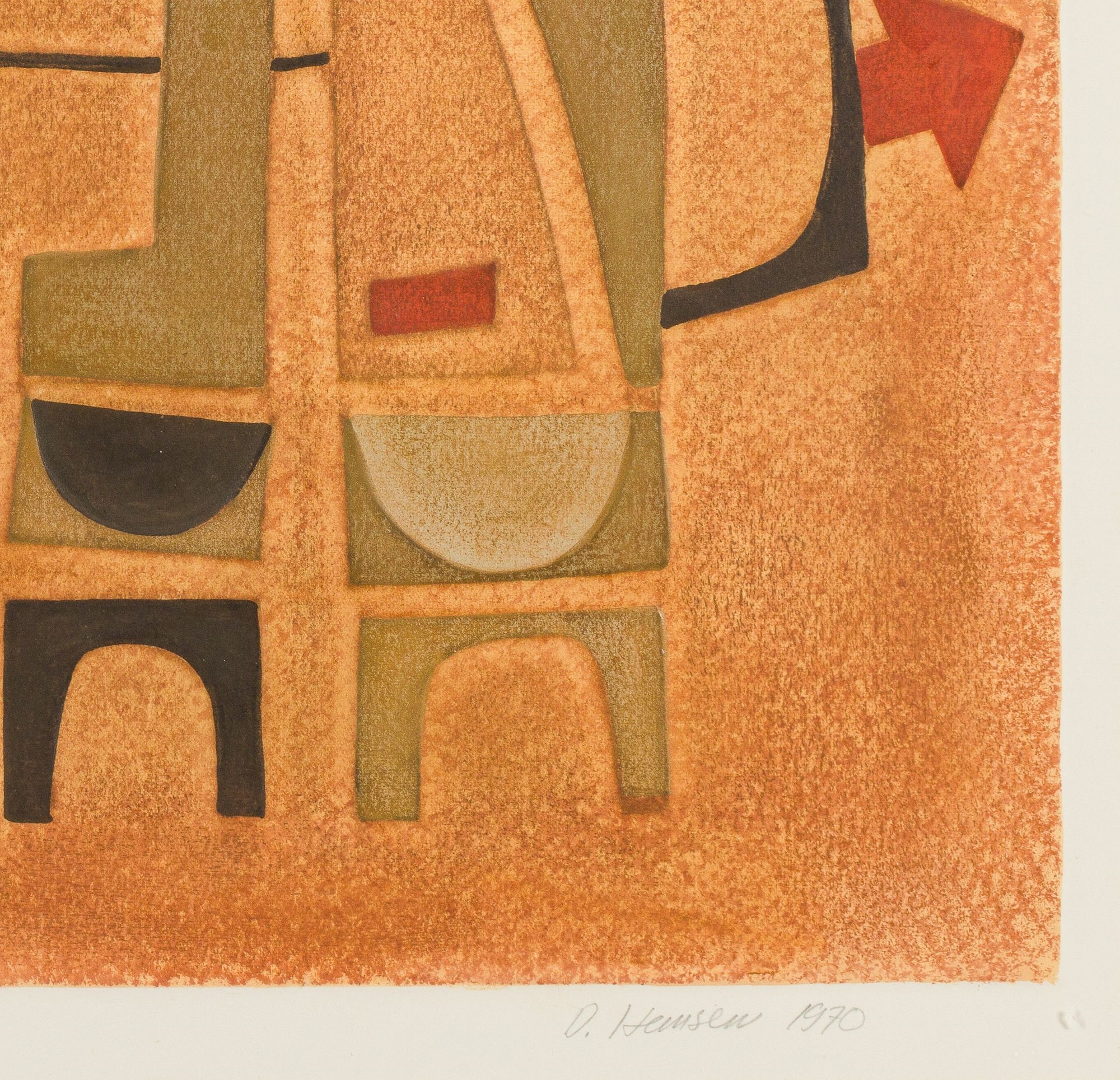 Artwork by Diana Hansen, Top Brass, Made of Brass, Lithograph, pencil