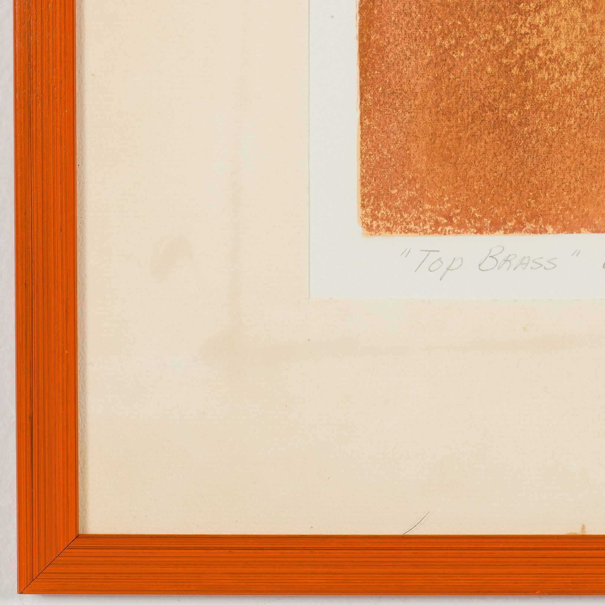 Artwork by Diana Hansen, Top Brass, Made of Brass, Lithograph, pencil