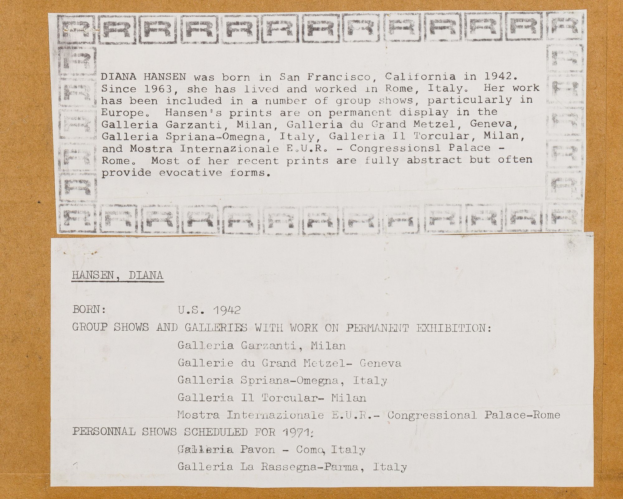 Artwork by Diana Hansen, Top Brass, Made of Brass, Lithograph, pencil