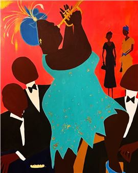 Brandon V. Lewis: New paintings - Ferrara Showman Gallery