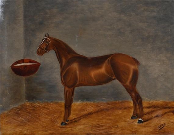 HORSE IN A STABLE by Allan