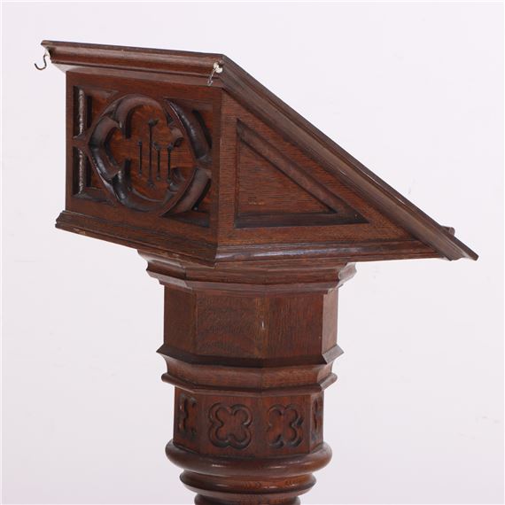 Gothic | Oak Lecturn with Gothic motifs (Circa 1900) | MutualArt