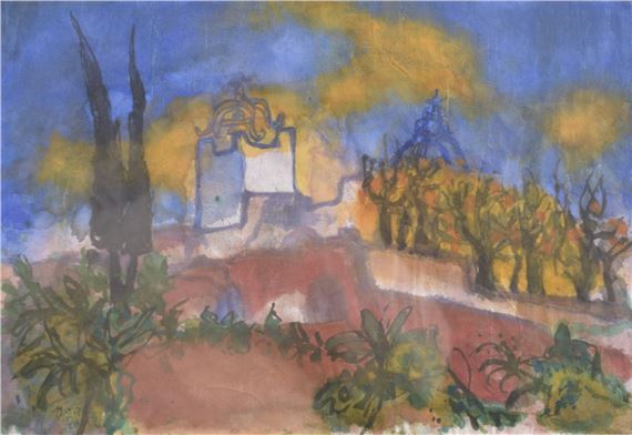 Continental landscape by Johan Peter Pernath, 19.9.72