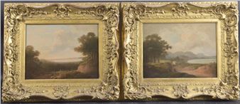 Pair of coastal landscapes - John Rathbone