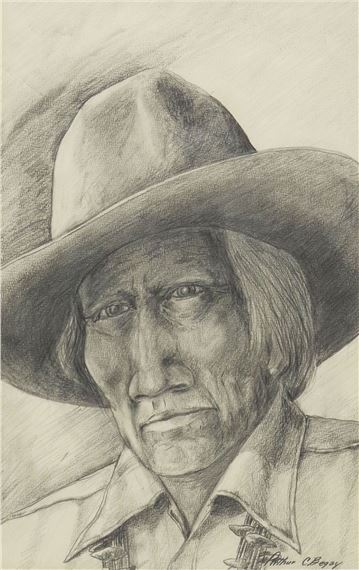 Navajo Elder by Arthur C. Begay