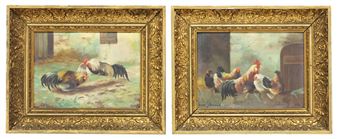 Roosters and Hens - René Sainville