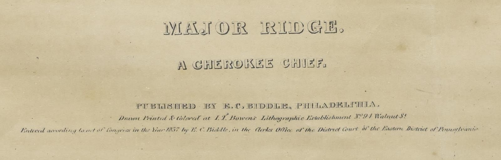 Charles Bird King | Major Ridge: A Cherokee Chief (Circa 1837) | MutualArt