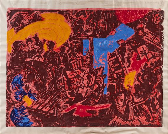 Café Deutschland gut by Jörg Immendorff, 1983