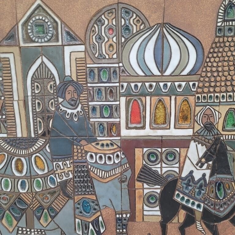 Artwork by Raul Coronel, Untitled, Made of glazed ceramic tiles