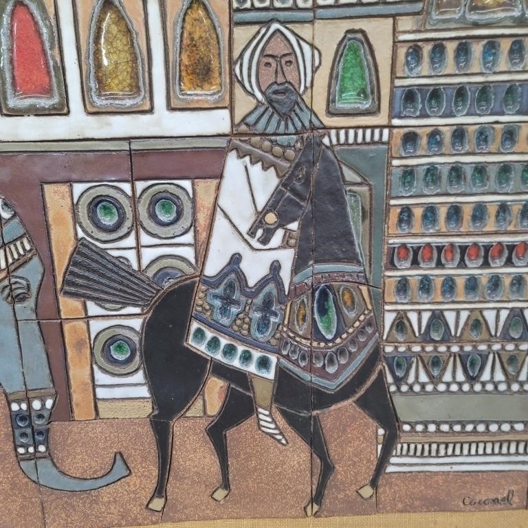 Artwork by Raul Coronel, Untitled, Made of glazed ceramic tiles