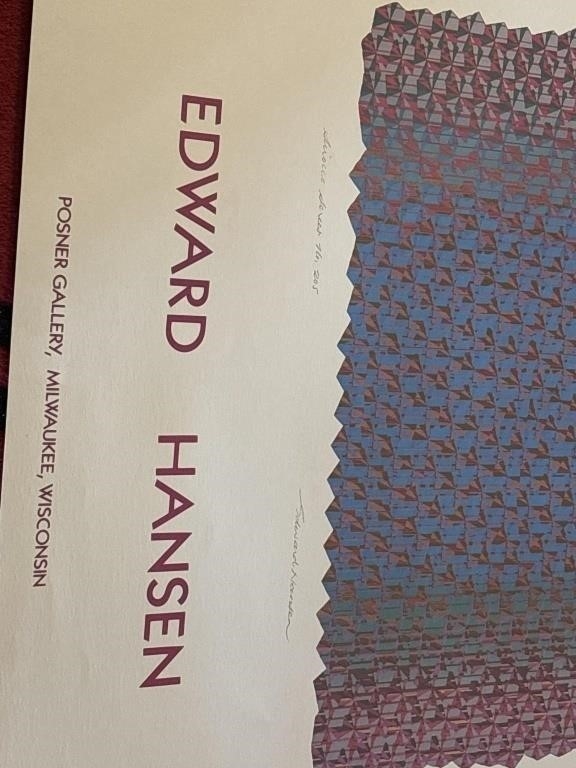 Artwork by Edward Hansen, Untitled, Made of exhibition poster