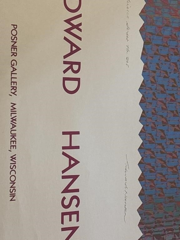 Artwork by Edward Hansen, Untitled, Made of exhibition poster