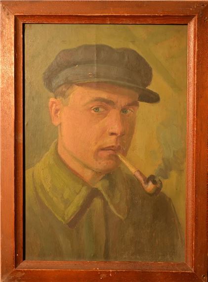 Male portrate by Ivan Nikolaevich Shulga, 1931