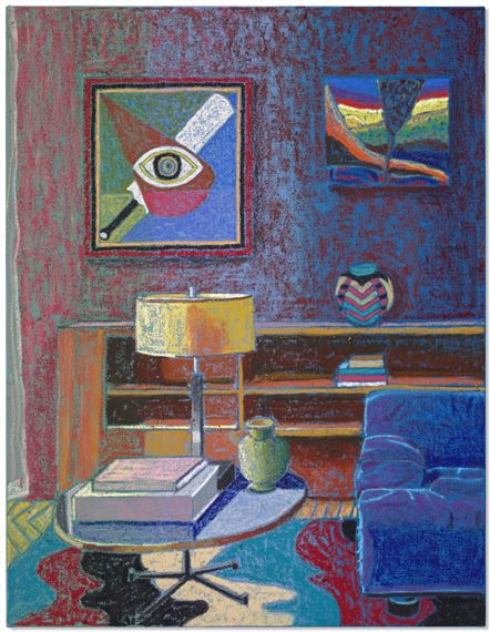 Library Interior with Frank Walter by JJ Manford, Painted in 2022